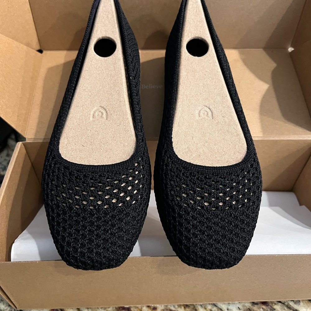 Rothy's Black Knit Loafers